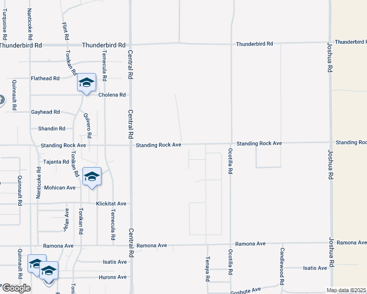 map of restaurants, bars, coffee shops, grocery stores, and more near Desert Lily Court in Apple Valley