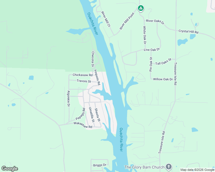 map of restaurants, bars, coffee shops, grocery stores, and more near 126 Muskogee Road in Royal