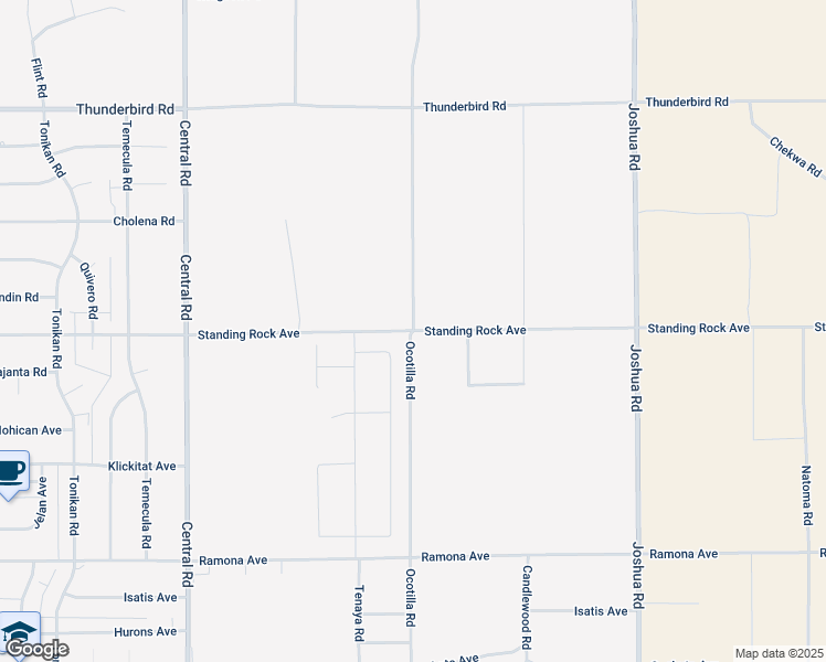 map of restaurants, bars, coffee shops, grocery stores, and more near Standing Rock Avenue in Apple Valley