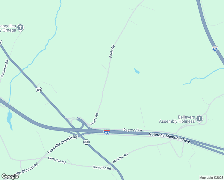 map of restaurants, bars, coffee shops, grocery stores, and more near 368 Poole Road in Clinton