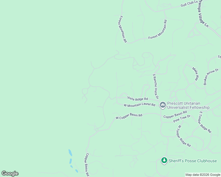 map of restaurants, bars, coffee shops, grocery stores, and more near 1425 High Valley Ranch Road in Prescott
