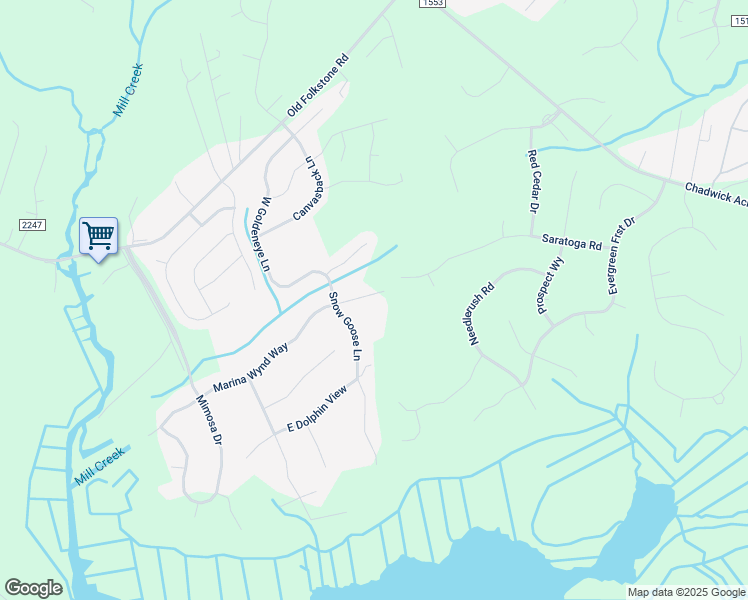 map of restaurants, bars, coffee shops, grocery stores, and more near 198 Marina Wynd Way in Sneads Ferry