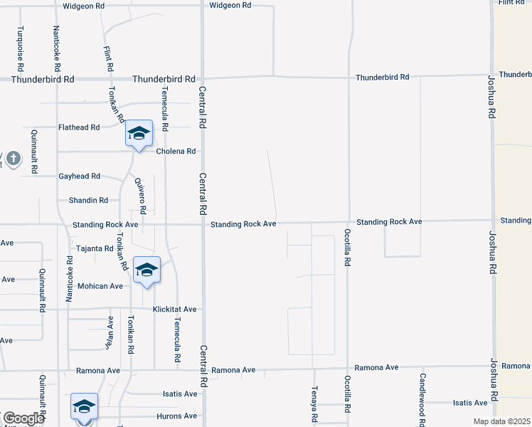 map of restaurants, bars, coffee shops, grocery stores, and more near 22696 Standing Rock Avenue in Apple Valley