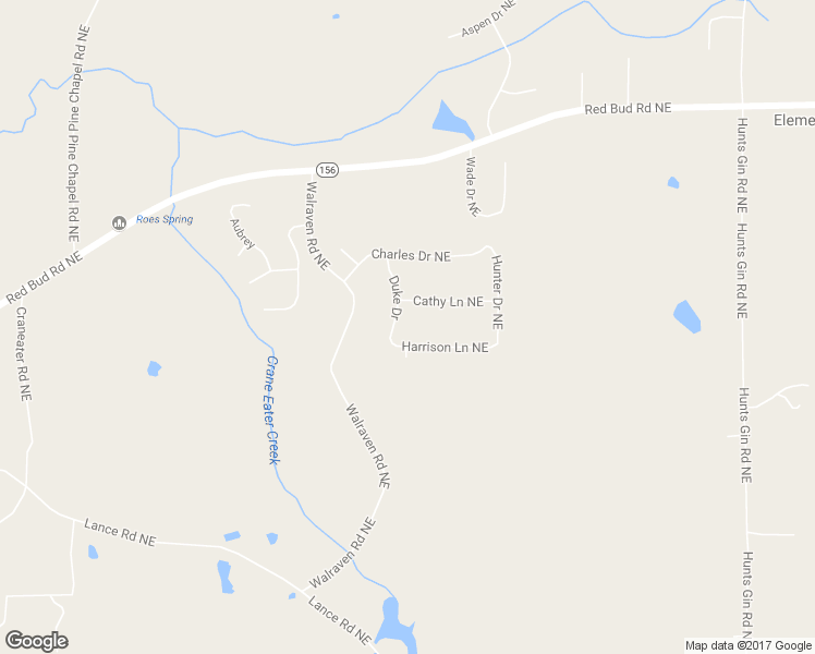 map of restaurants, bars, coffee shops, grocery stores, and more near 100 Harrison Lane Northeast in Calhoun