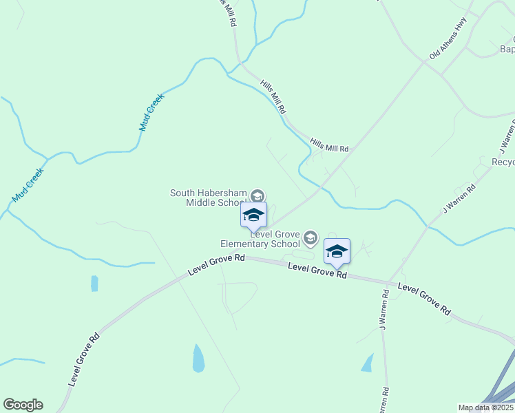 map of restaurants, bars, coffee shops, grocery stores, and more near 237 Old Athens Highway in Cornelia