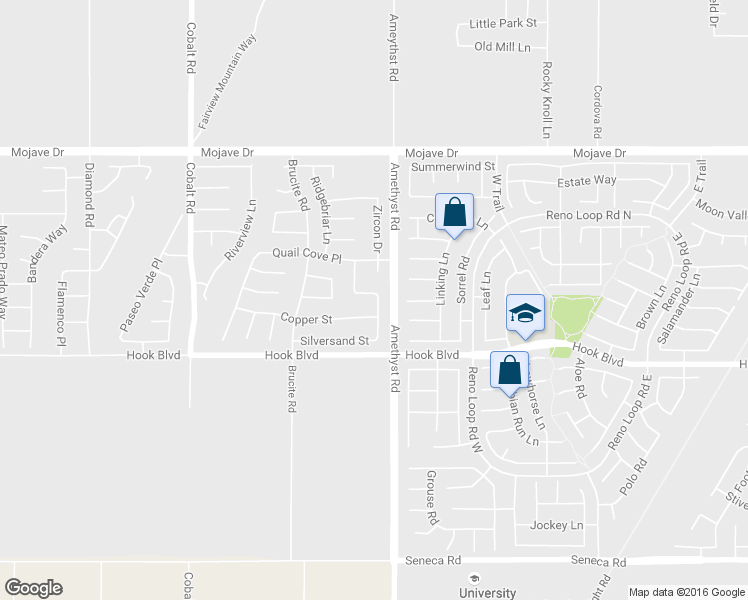 map of restaurants, bars, coffee shops, grocery stores, and more near 14971 Stone Drive in Victorville