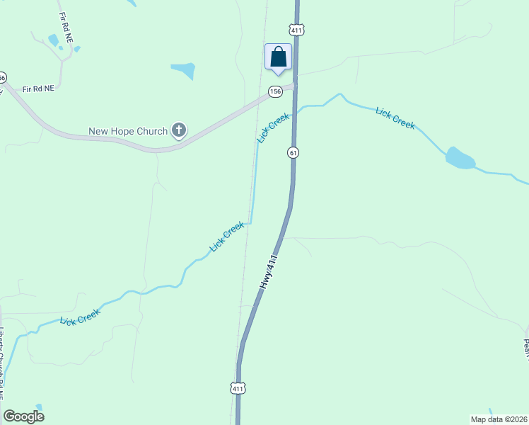 map of restaurants, bars, coffee shops, grocery stores, and more near 888 U.S. 411 in Ranger