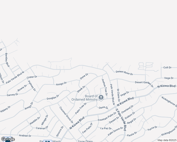 map of restaurants, bars, coffee shops, grocery stores, and more near 3380 Palo Verde Boulevard North in Lake Havasu City