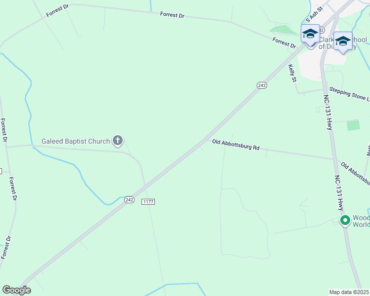 map of restaurants, bars, coffee shops, grocery stores, and more near 15084 North Carolina 242 Highway South in Bladenboro