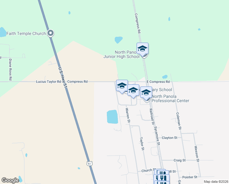 map of restaurants, bars, coffee shops, grocery stores, and more near 613 Warren Street in Como