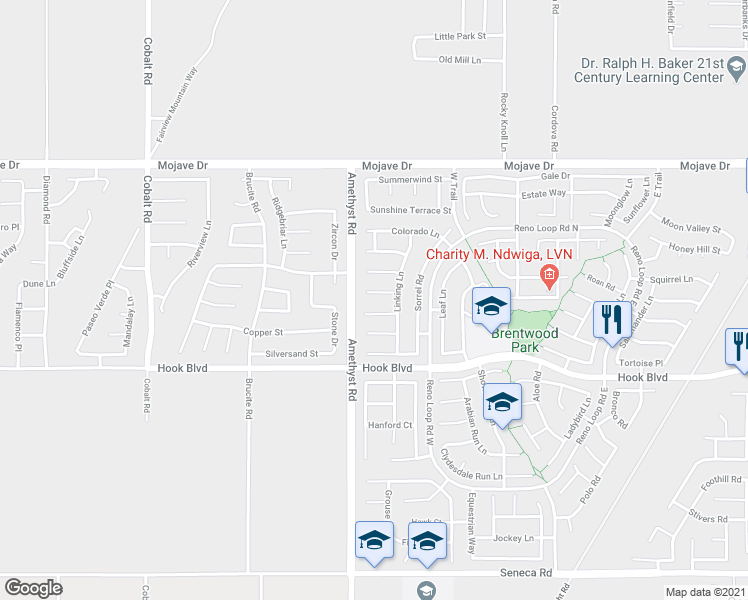 map of restaurants, bars, coffee shops, grocery stores, and more near 13737 Hidden Mesa Court in Victorville