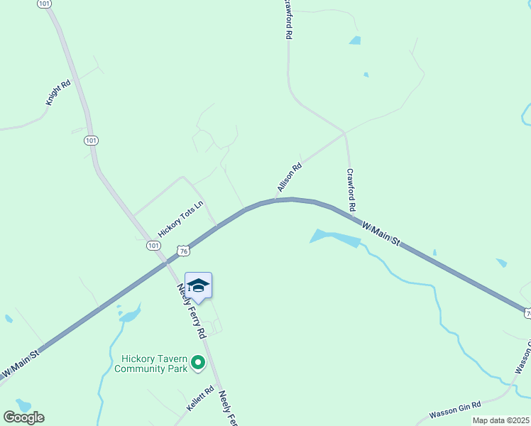 map of restaurants, bars, coffee shops, grocery stores, and more near 2537 West Main Street in Gray Court