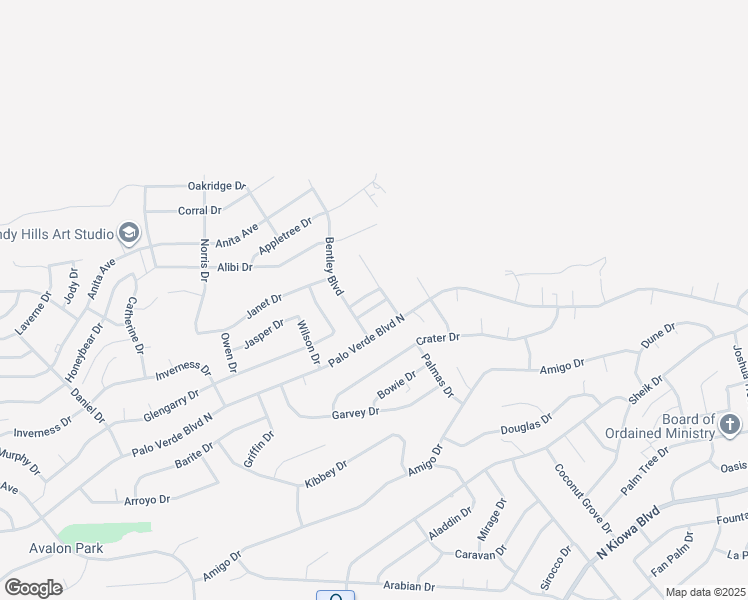 map of restaurants, bars, coffee shops, grocery stores, and more near 3030 Curtis Drive in Lake Havasu City