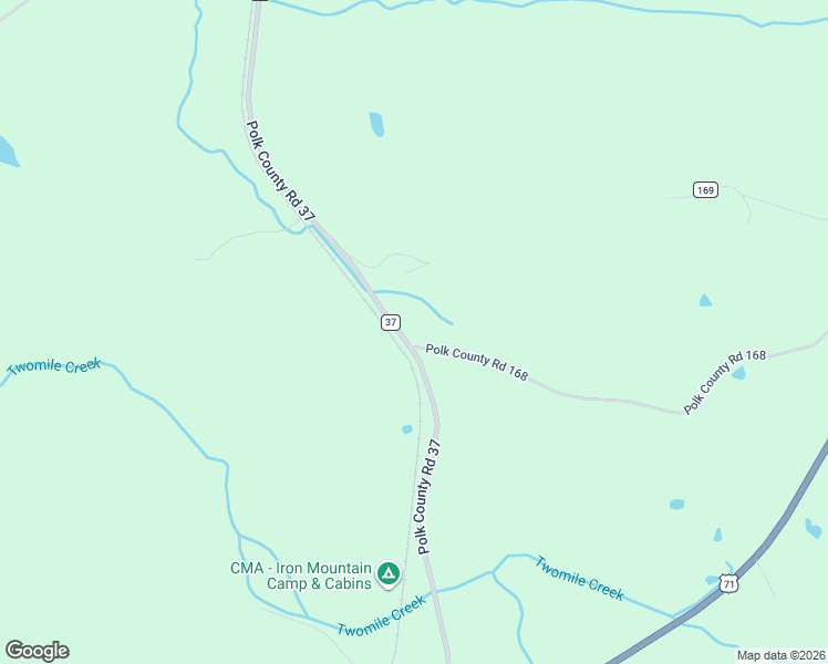 map of restaurants, bars, coffee shops, grocery stores, and more near 416 Polk Road 168 in Mena