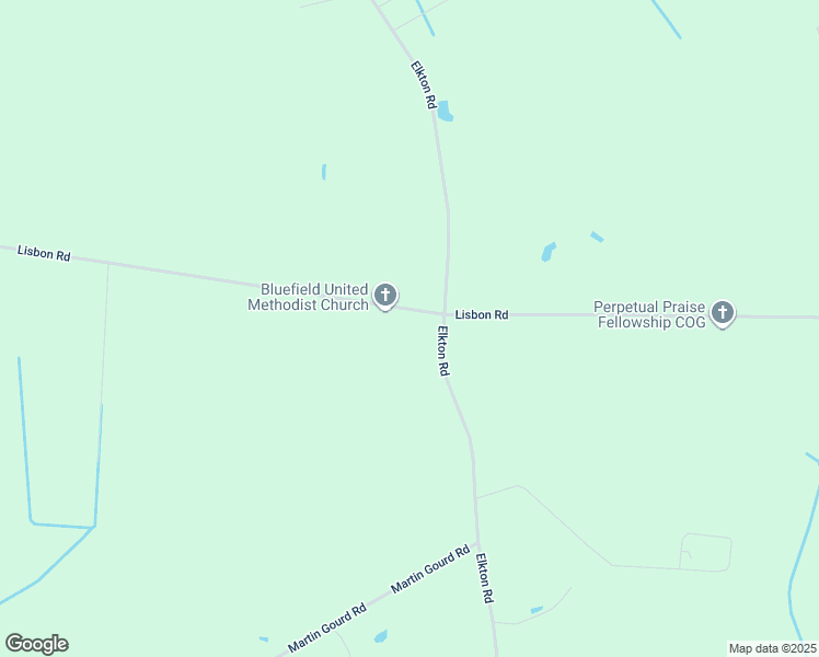 map of restaurants, bars, coffee shops, grocery stores, and more near 8925 Lisbon Road in Clarkton