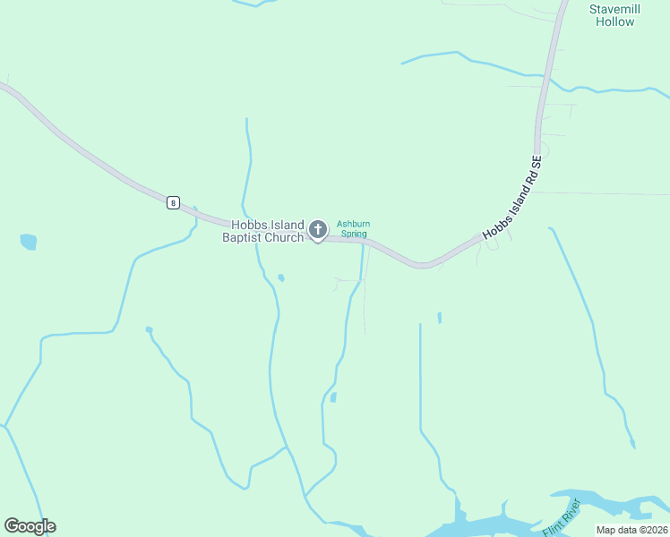 map of restaurants, bars, coffee shops, grocery stores, and more near 2492 Hobbs Island Road Southeast in Huntsville