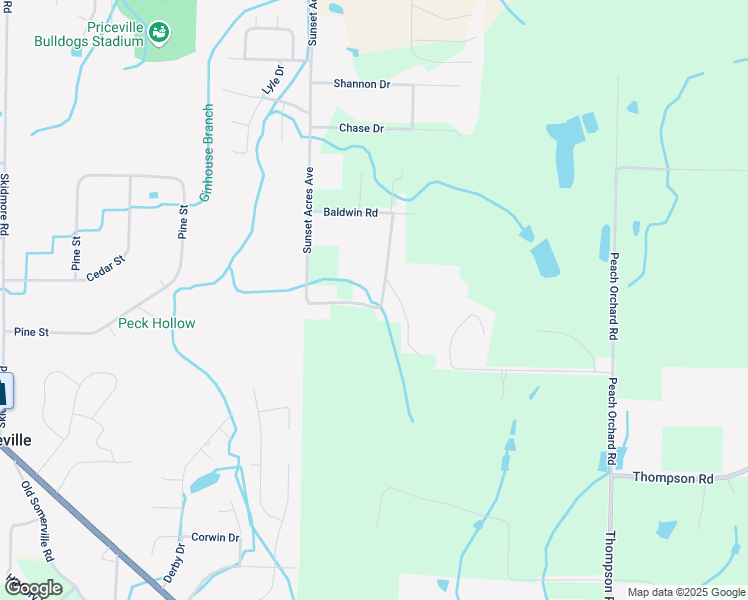 map of restaurants, bars, coffee shops, grocery stores, and more near 108 Sunset Acres Avenue in Decatur