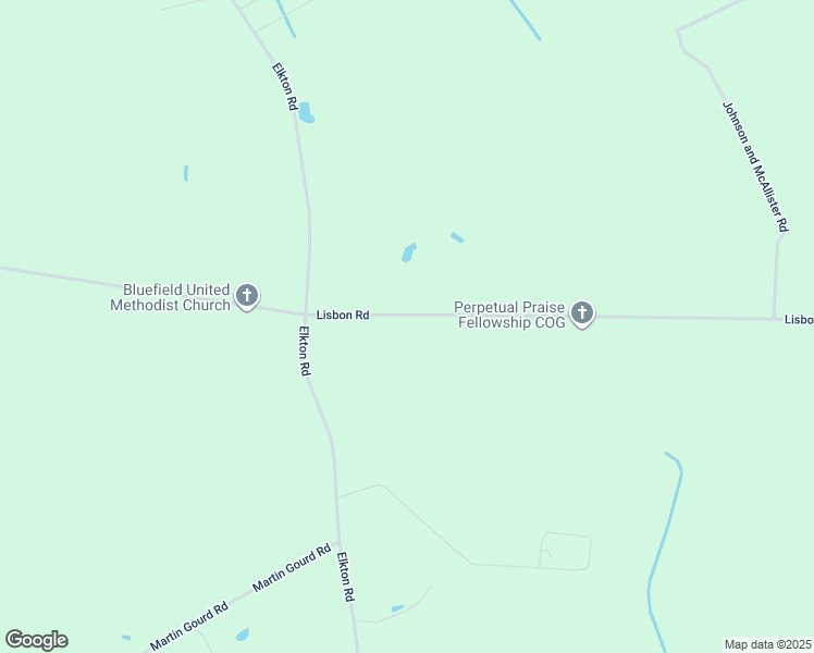 map of restaurants, bars, coffee shops, grocery stores, and more near 8621 Lisbon Road in Clarkton