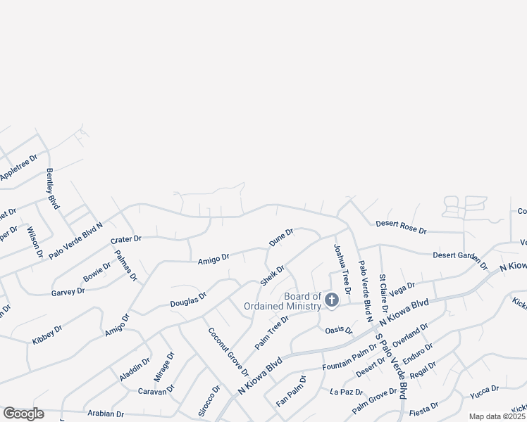 map of restaurants, bars, coffee shops, grocery stores, and more near 3340 Palo Verde Boulevard North in Lake Havasu City