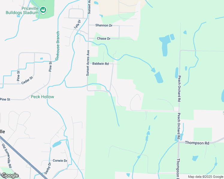 map of restaurants, bars, coffee shops, grocery stores, and more near 108 Sunset Acres Avenue in Decatur