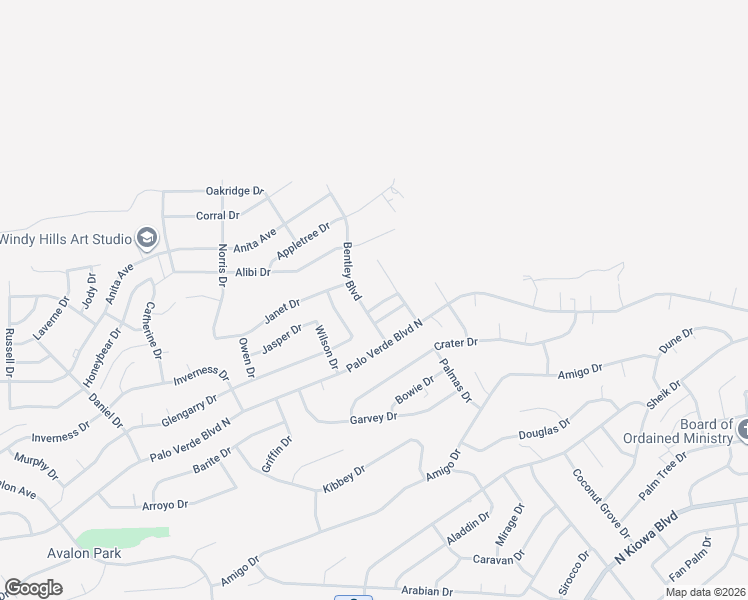 map of restaurants, bars, coffee shops, grocery stores, and more near 3011 Curtis Drive in Lake Havasu City