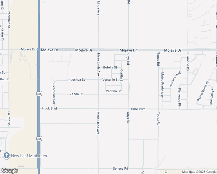 map of restaurants, bars, coffee shops, grocery stores, and more near 12573 Madrona Street in Victorville