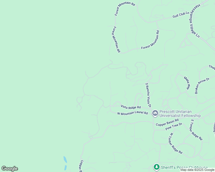 map of restaurants, bars, coffee shops, grocery stores, and more near 2376 West Mountain Laurel Road in Prescott