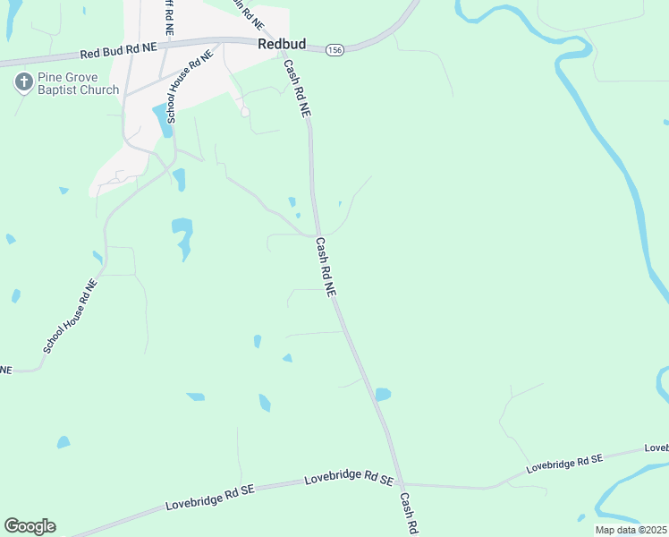 map of restaurants, bars, coffee shops, grocery stores, and more near 439 Cash Road Northeast in Calhoun
