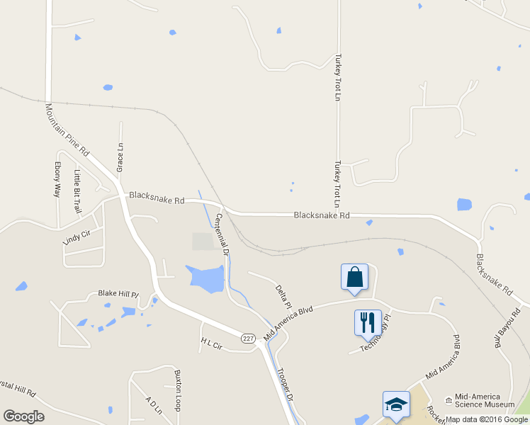 map of restaurants, bars, coffee shops, grocery stores, and more near 892 Blacksnake Road in Garland County