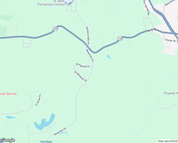 map of restaurants, bars, coffee shops, grocery stores, and more near 204 Newman Drive in Helena-West Helena
