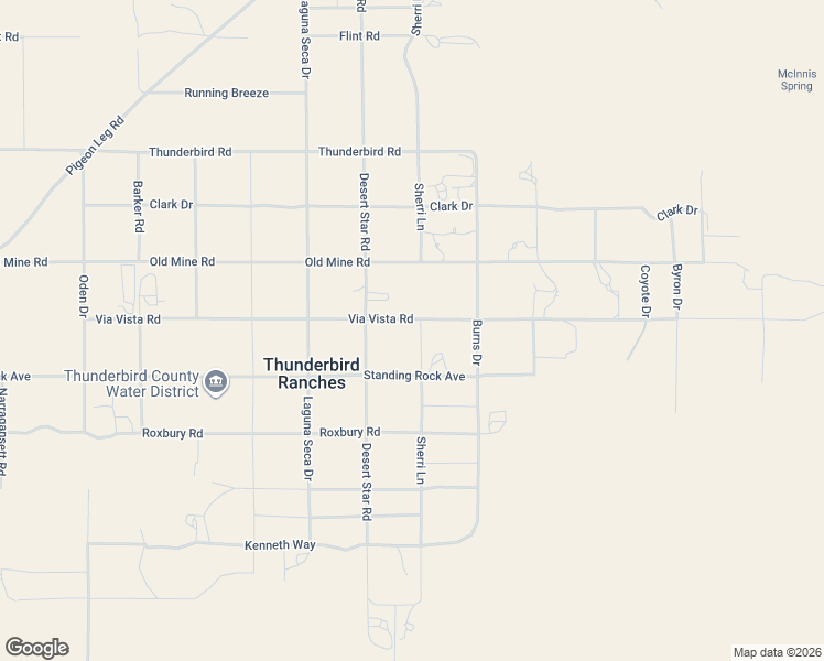 map of restaurants, bars, coffee shops, grocery stores, and more near 25095 Via Vista Road in Apple Valley