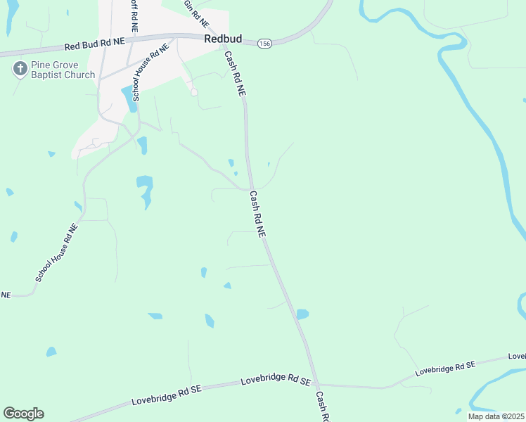 map of restaurants, bars, coffee shops, grocery stores, and more near 439 Cash Road Northeast in Calhoun