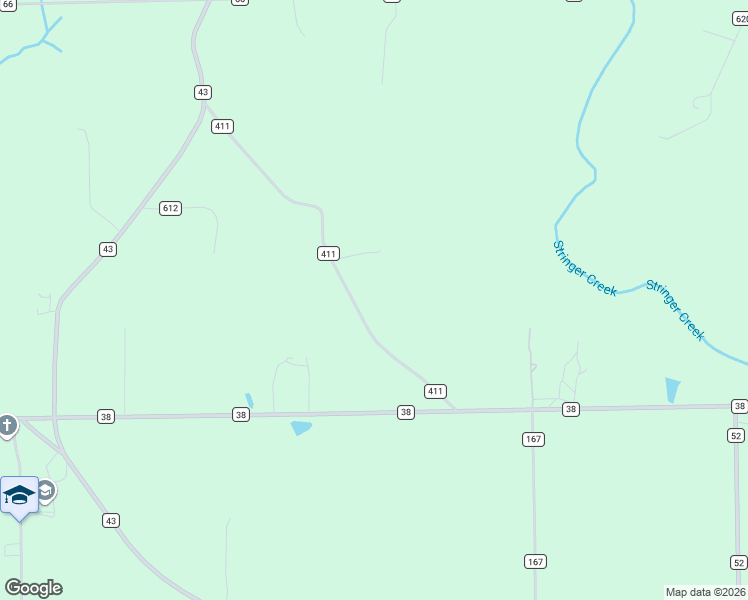 map of restaurants, bars, coffee shops, grocery stores, and more near 678 County Road 411 in Section