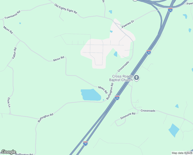 map of restaurants, bars, coffee shops, grocery stores, and more near 4742 Moss Road in Benton