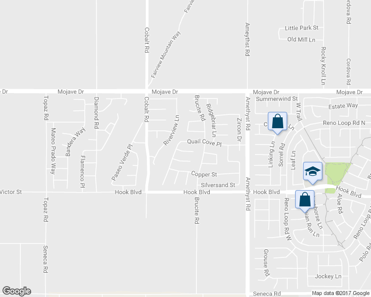 map of restaurants, bars, coffee shops, grocery stores, and more near 13440 Fernglen Court in Victorville