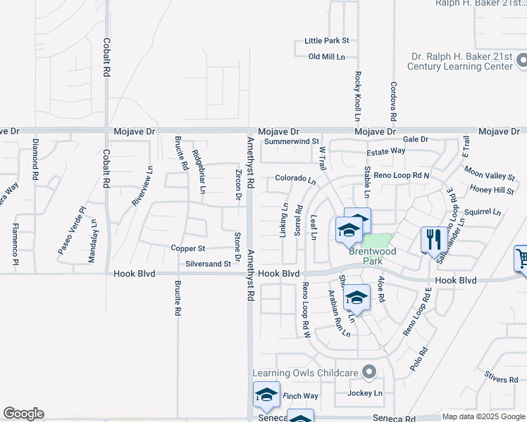 map of restaurants, bars, coffee shops, grocery stores, and more near 13758 Hidden Mesa Court in Victorville