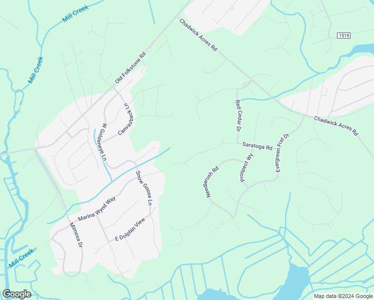 map of restaurants, bars, coffee shops, grocery stores, and more near 511 Saratoga Road in Sneads Ferry