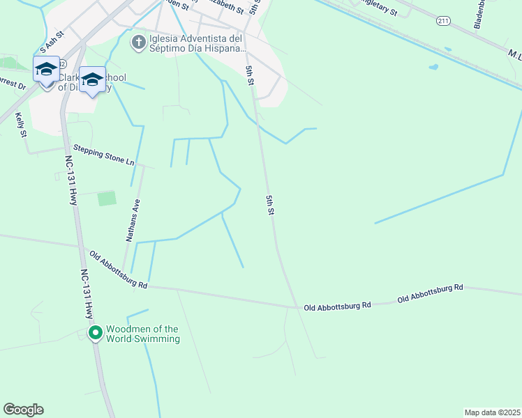 map of restaurants, bars, coffee shops, grocery stores, and more near 907 5th Street in Bladenboro