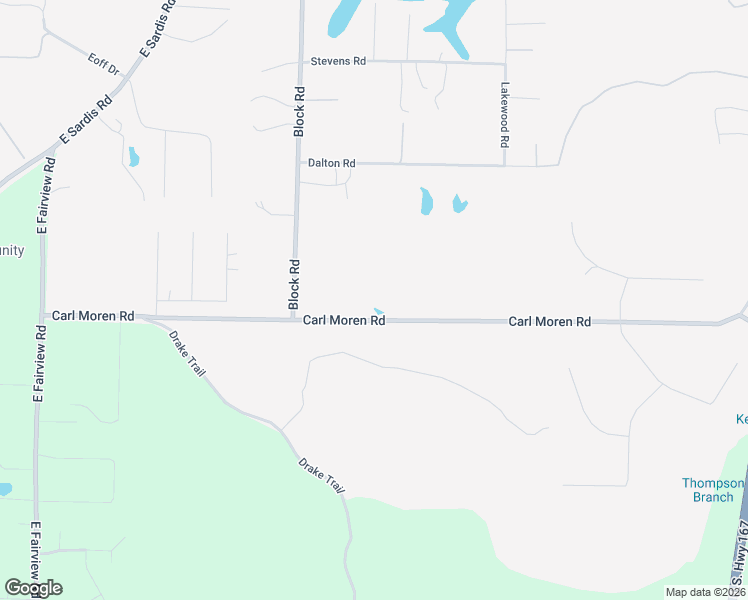 map of restaurants, bars, coffee shops, grocery stores, and more near 6620 Carl Moren Road in Hensley