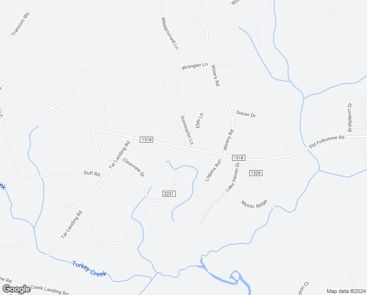 map of restaurants, bars, coffee shops, grocery stores, and more near 549 Old Folkstone Road in Holly Ridge