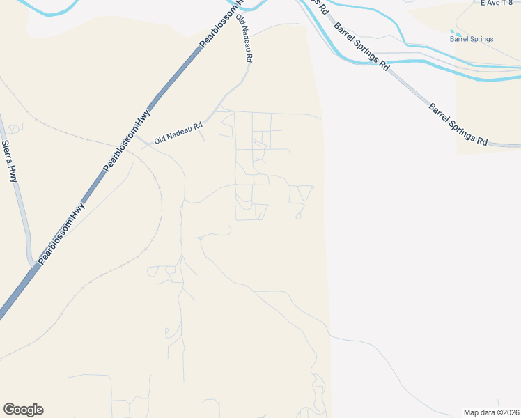 map of restaurants, bars, coffee shops, grocery stores, and more near 2560 Rushing Creek Trail in Palmdale