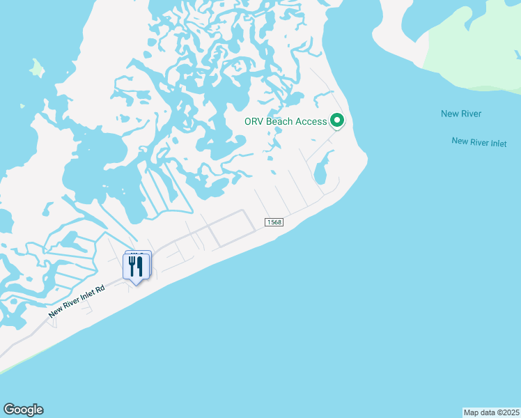 map of restaurants, bars, coffee shops, grocery stores, and more near 211 Coastal Drive in North Topsail Beach