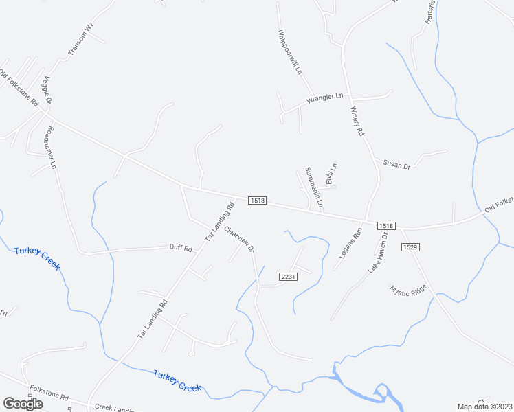 map of restaurants, bars, coffee shops, grocery stores, and more near 514 Old Folkstone Road in Holly Ridge