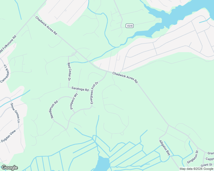 map of restaurants, bars, coffee shops, grocery stores, and more near 222 Marsh Haven Road in Sneads Ferry