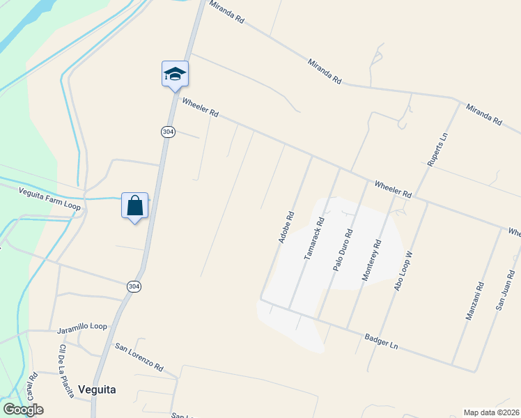 map of restaurants, bars, coffee shops, grocery stores, and more near 1 Pinto Road in Veguita