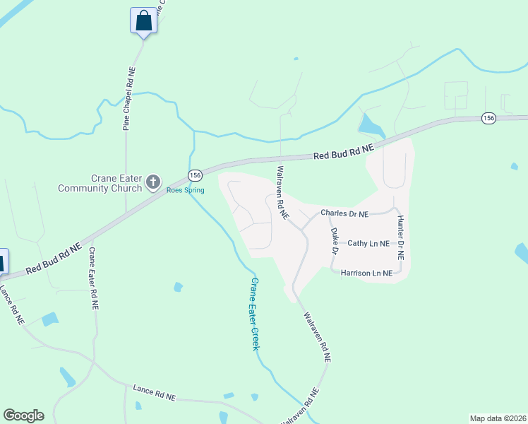 map of restaurants, bars, coffee shops, grocery stores, and more near 149 Brianna Boulevard Northeast in Calhoun