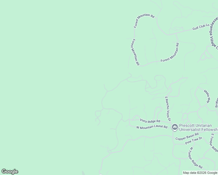 map of restaurants, bars, coffee shops, grocery stores, and more near 3160 W Warm Springs Rd in Prescott