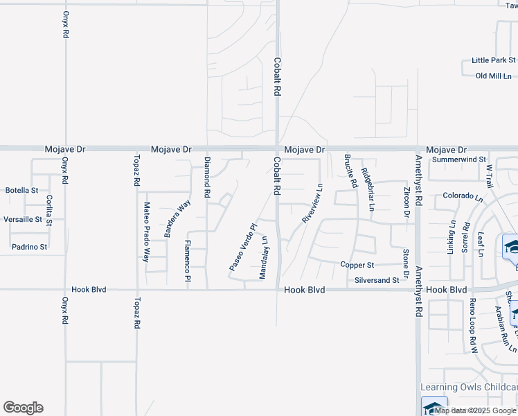 map of restaurants, bars, coffee shops, grocery stores, and more near 15134 Paseo Verde Place in Victorville