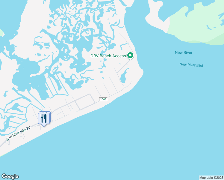 map of restaurants, bars, coffee shops, grocery stores, and more near 205 Port Drive in North Topsail Beach