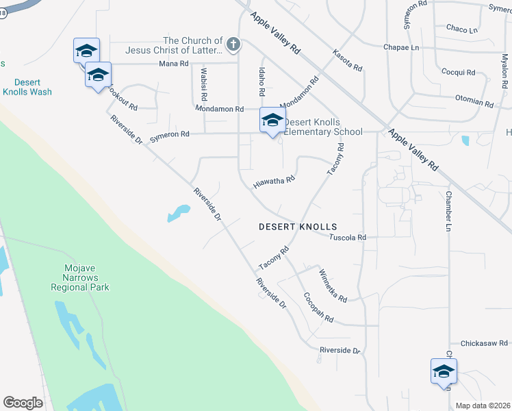 map of restaurants, bars, coffee shops, grocery stores, and more near 15100 Tuscola Road in Apple Valley